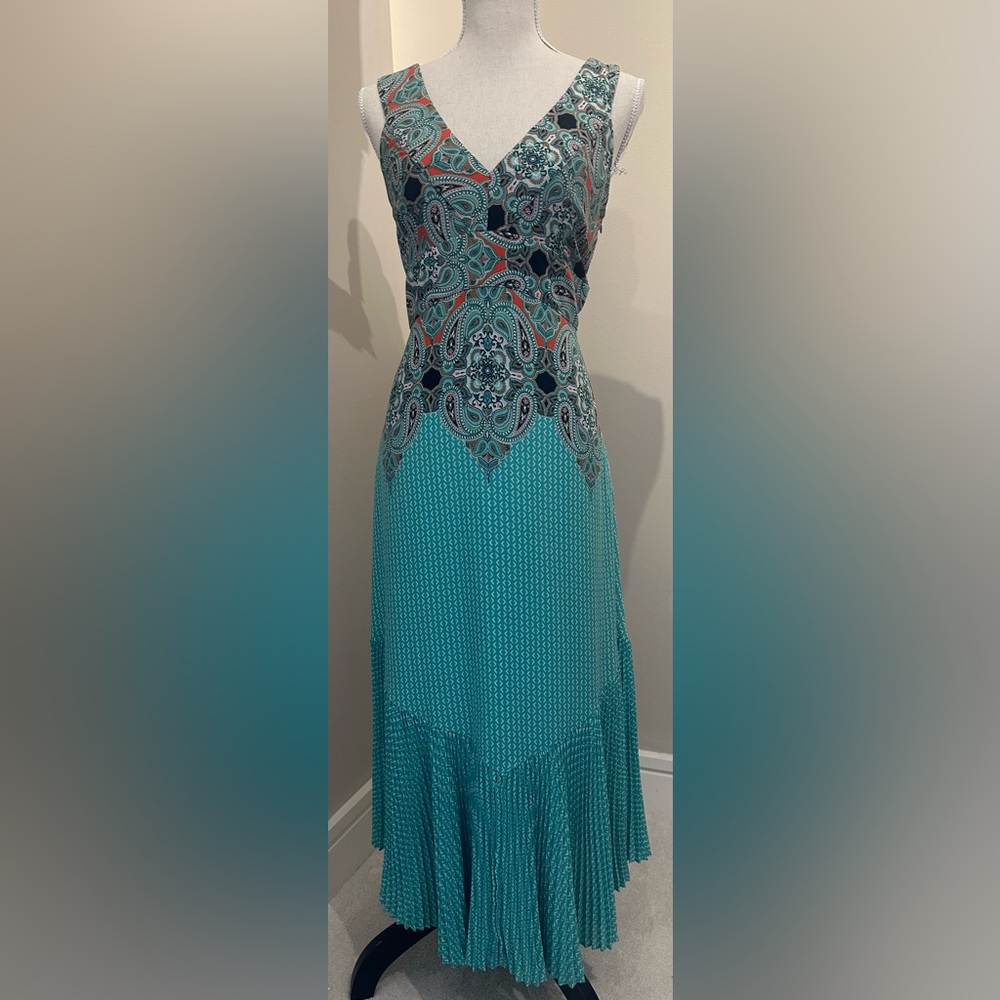 Maeve Boho Paisley Cutout Maxi Dress - Size M